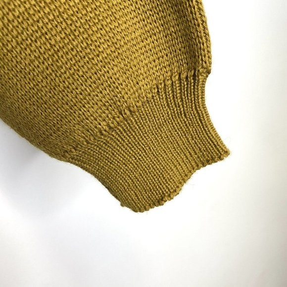 Vintage White Ram Ski Sweater Mens Medium Wool Brown Pullover Knit Crew Neck - Picture 4 of 4